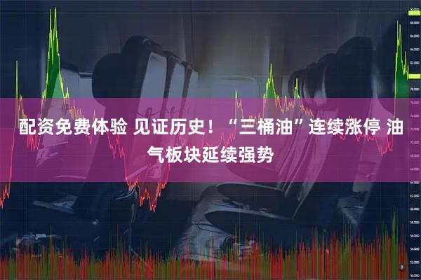 配资免费体验 见证历史！“三桶油”连续涨停 油气板块延续强势