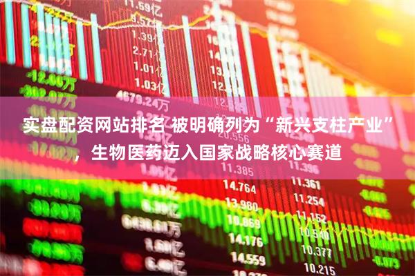 实盘配资网站排名 被明确列为“新兴支柱产业”，生物医药迈入国家战略核心赛道