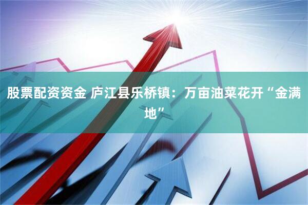 股票配资资金 庐江县乐桥镇：万亩油菜花开“金满地”